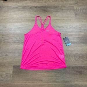 Nike Tank Top Womens Small Pink Gym Active Training Lightweight